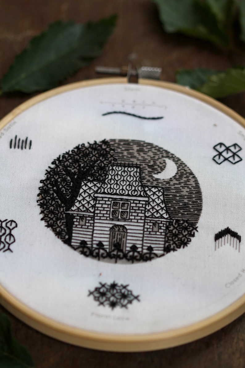 Victorian House Embroidery Stitch Sampler image 2