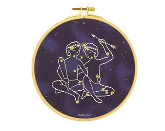 Gemini - 6" Hoop Art Embroidery Kit