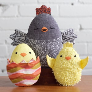 Spring Chickens PDF Sewing Embroidery Pattern