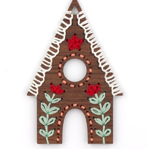 Gingerbread House - Stitched Ornament Kit