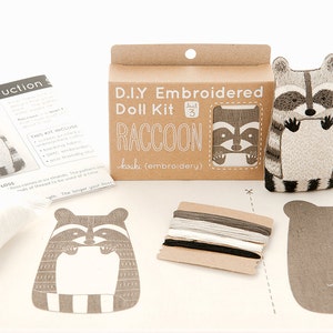 Raccoon Embroidery Kit image 3