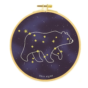 Ursa Major - 6&quot; Hoop Art Embroidery Kit