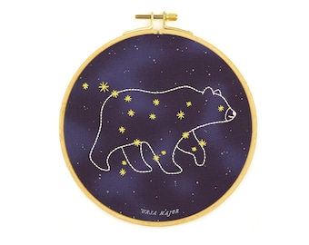 Ursa Major - 6" Hoop Art Embroidery Kit