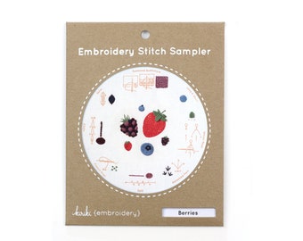 Berries - Embroidery Stitch Sampler