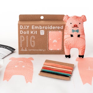 Pig Embroidery Kit image 3