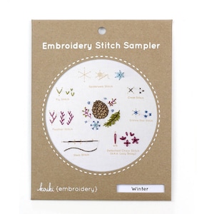 Winter - Embroidery Stitch Sampler