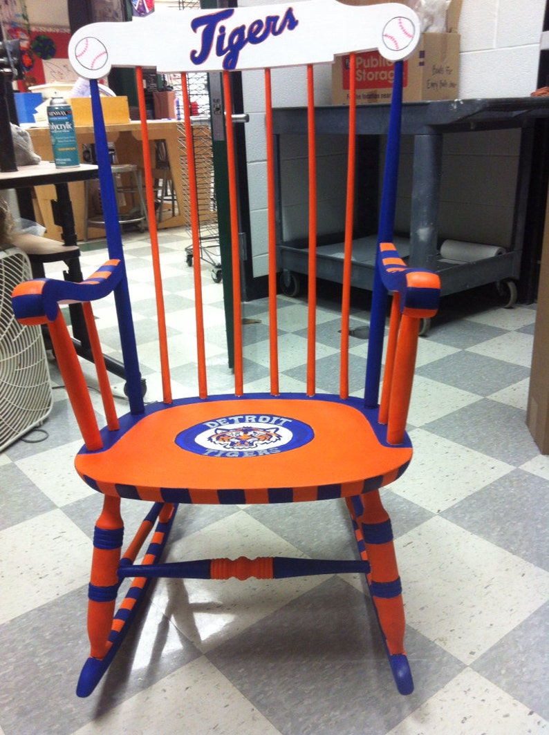 Detroit tigers chair | Etsy