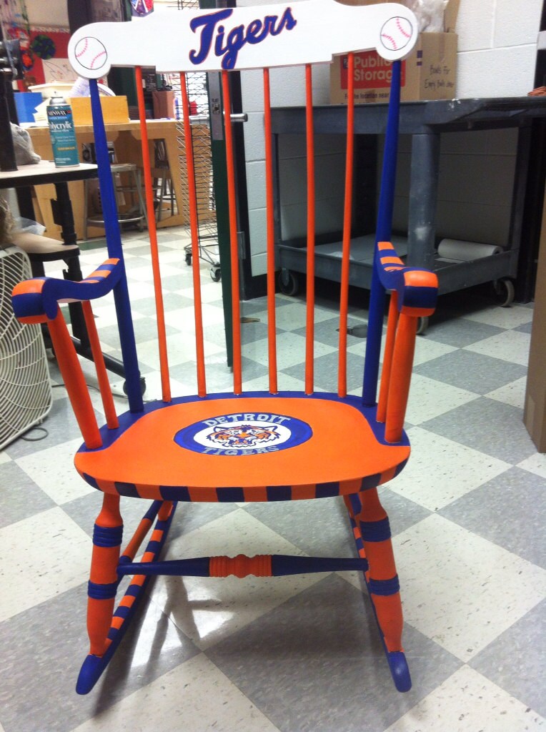 Detroit tigers chair | Etsy