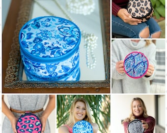 Monogram Jewelry Case, Personalized Jewelry Bag, Jewelry Travel Case, Jewelry Storage, Bridesmaid Gift, Gift for Her, Christmas Gift for Her