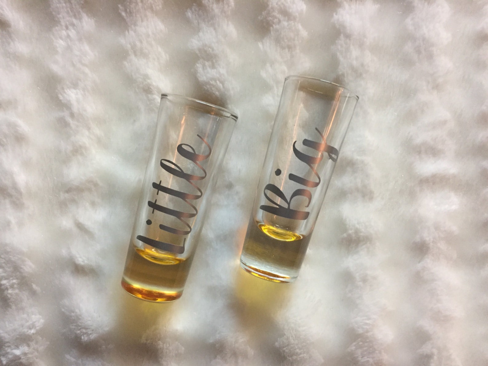 Personalized Big Little Shot Glasses Big Lil Shot Glass Big Etsy