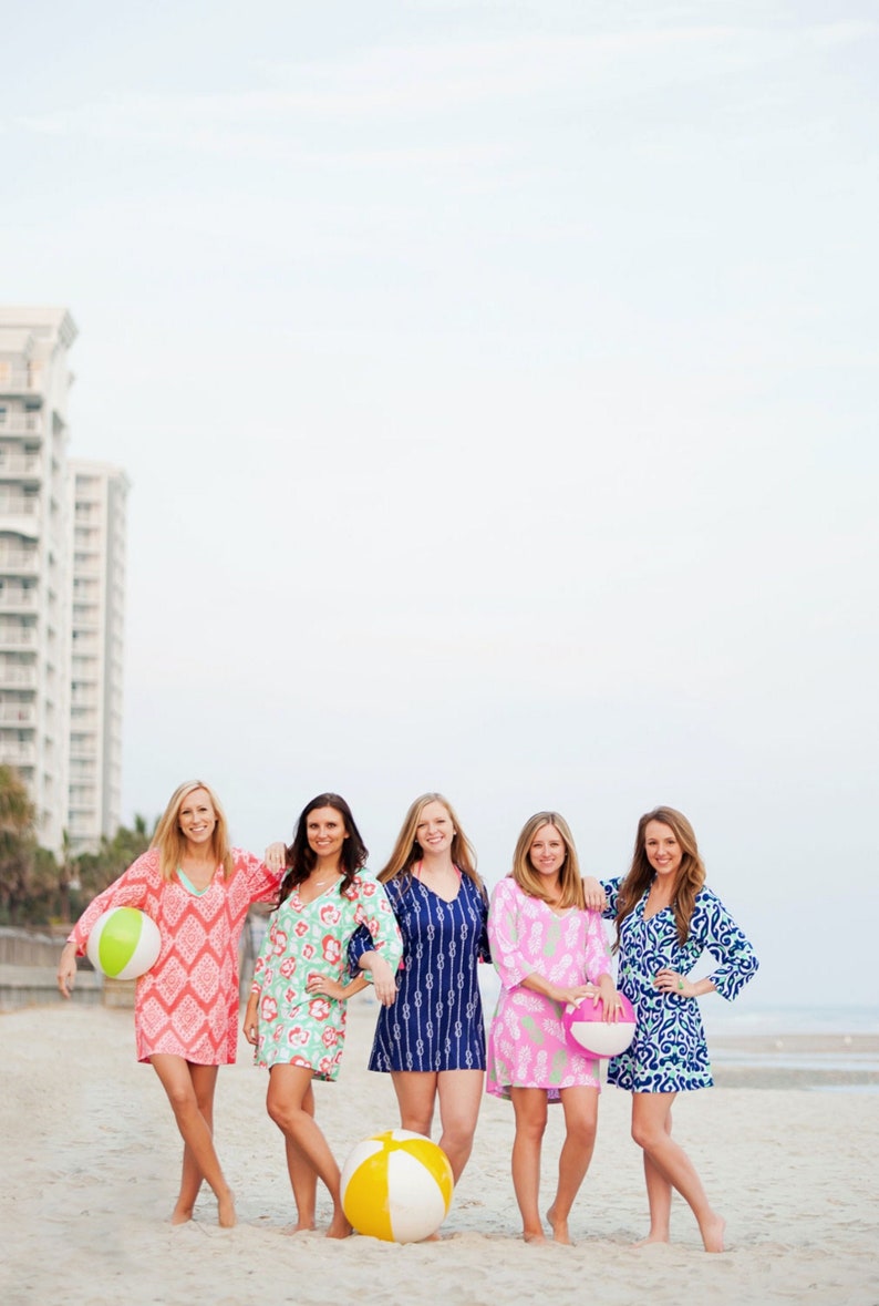 Women/'s Tunic Monogrammed Swimsuit Cover Up Monogrammed Beach Tunic Swimsuit Cover Up Bridesmaid Gifts Cover Up Beach Cover Up