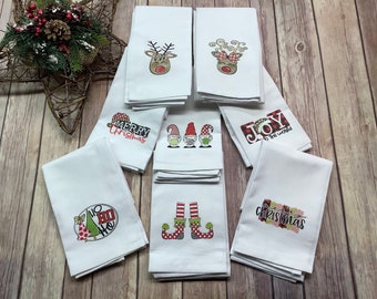 Tea Towel, Christmas Tea Towel, Christmas Dish Towel, Flour Sack Towel, Kitchen Decor, Christmas Kitchen Decor, Christmas Gift, Gift for Her