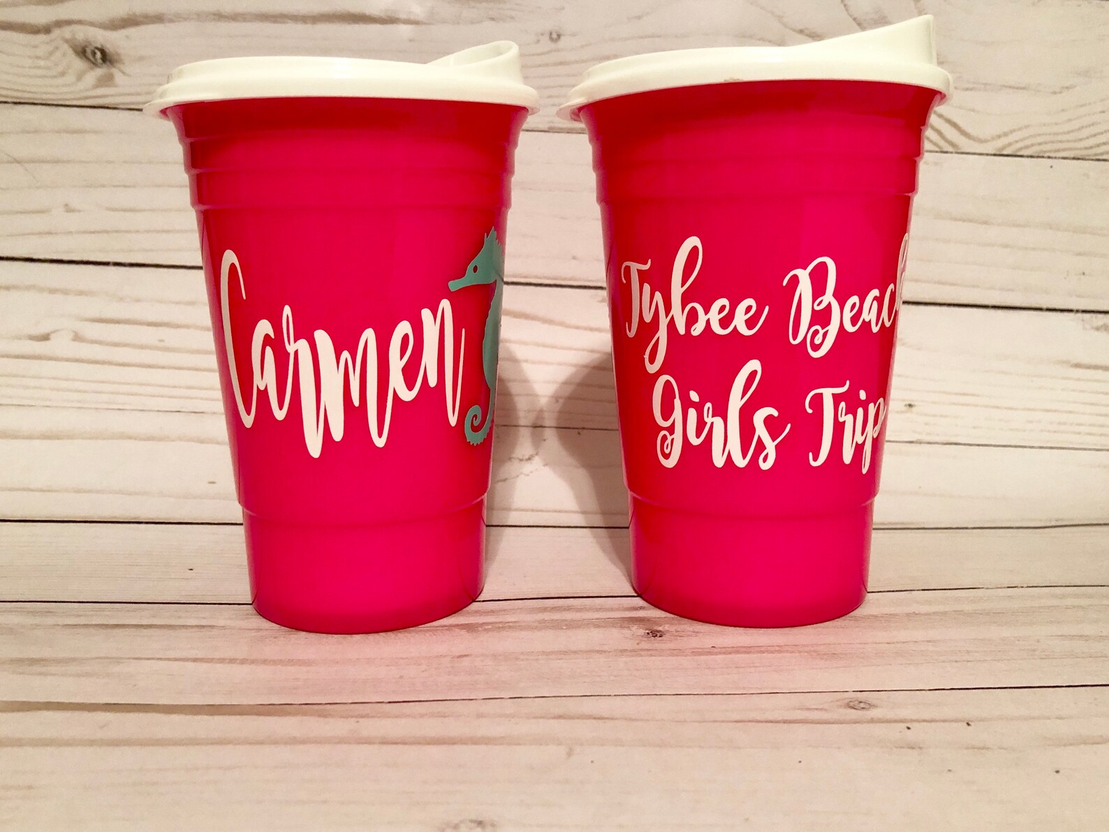 Personalized Party Cups Monogrammed Party Cups Bridesmaid Etsy