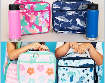 Lunch Box, Personalized Lunch Box, Monogram Lunch Box, Kid's Lunch Box, Monogram Lunch Bag, Girl's Lunch Box, Kid's Lunch Tote