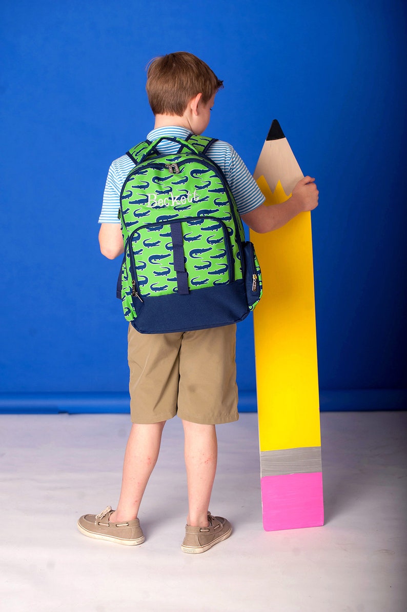 Boys Backpack Personalized Backpack Monogram Backpack Etsy