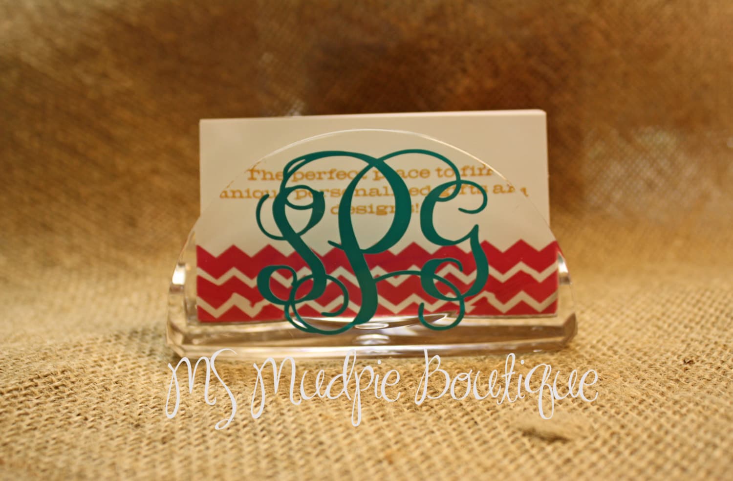 Personalized Business Card Holder Monogrammed Business Card Etsy