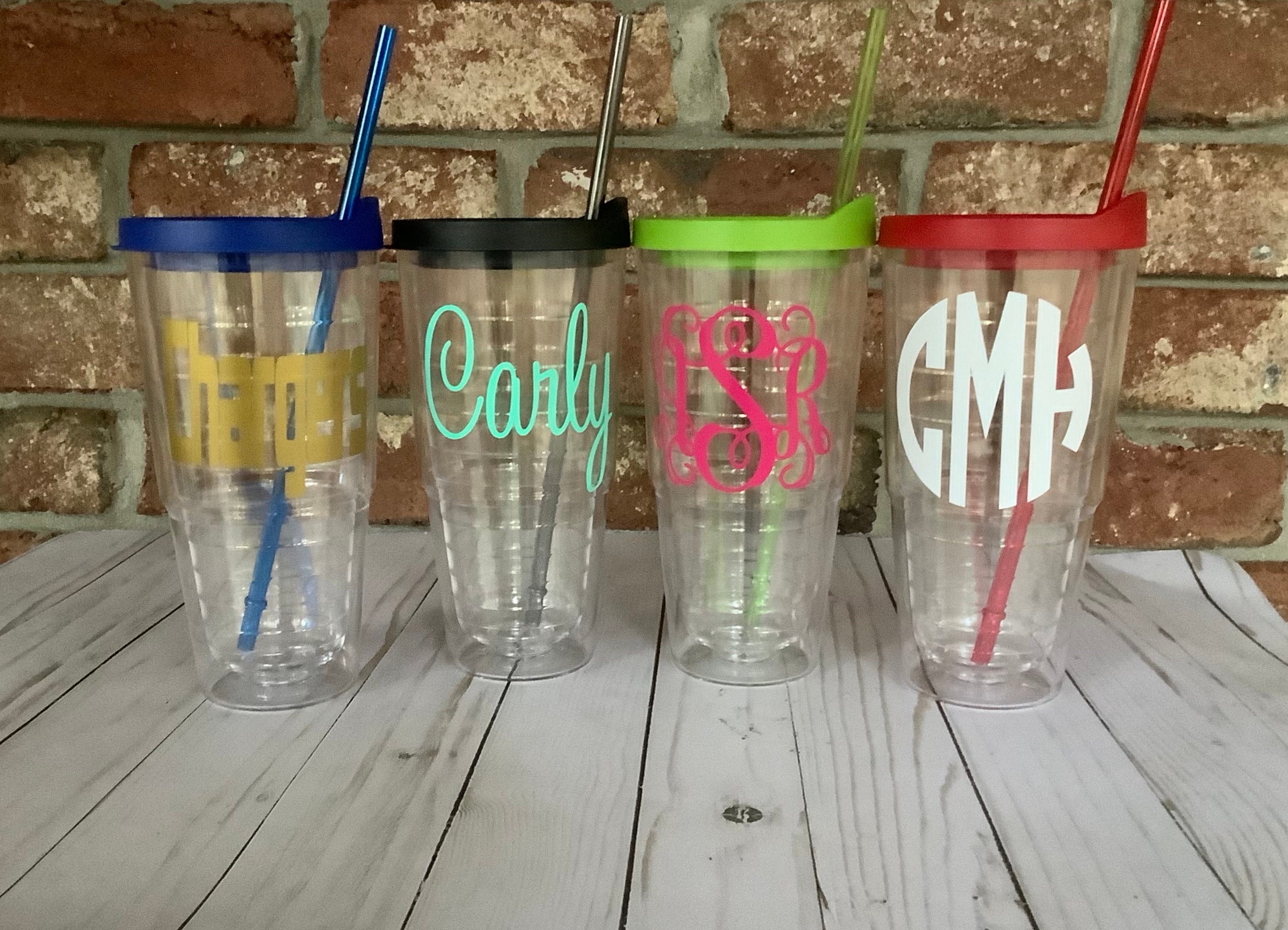 Custom Lake House 16oz Double Wall Acrylic Tumbler with Lid & Straw - Full  Print (Personalized)