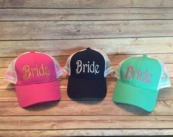 Bride Trucker Hat, Trucker Hat, Pink Trucker Hat, Bride to be Hat