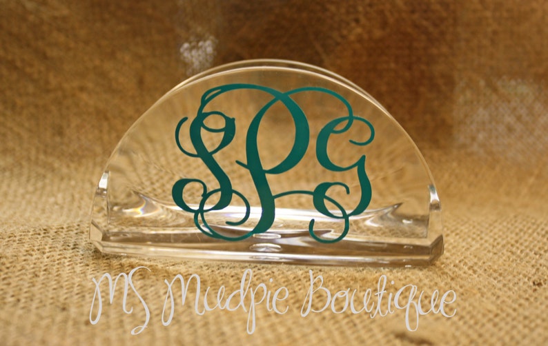Personalized Business Card Holder Monogrammed Business Card Etsy