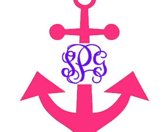 Personalized/Monogrammed Anchor Decal