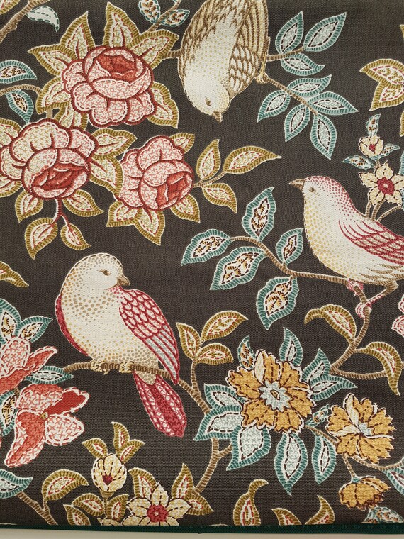 plafond pendentif lampe de table Fryetts Bergen Ocre Scandi Flower Print abat-jour