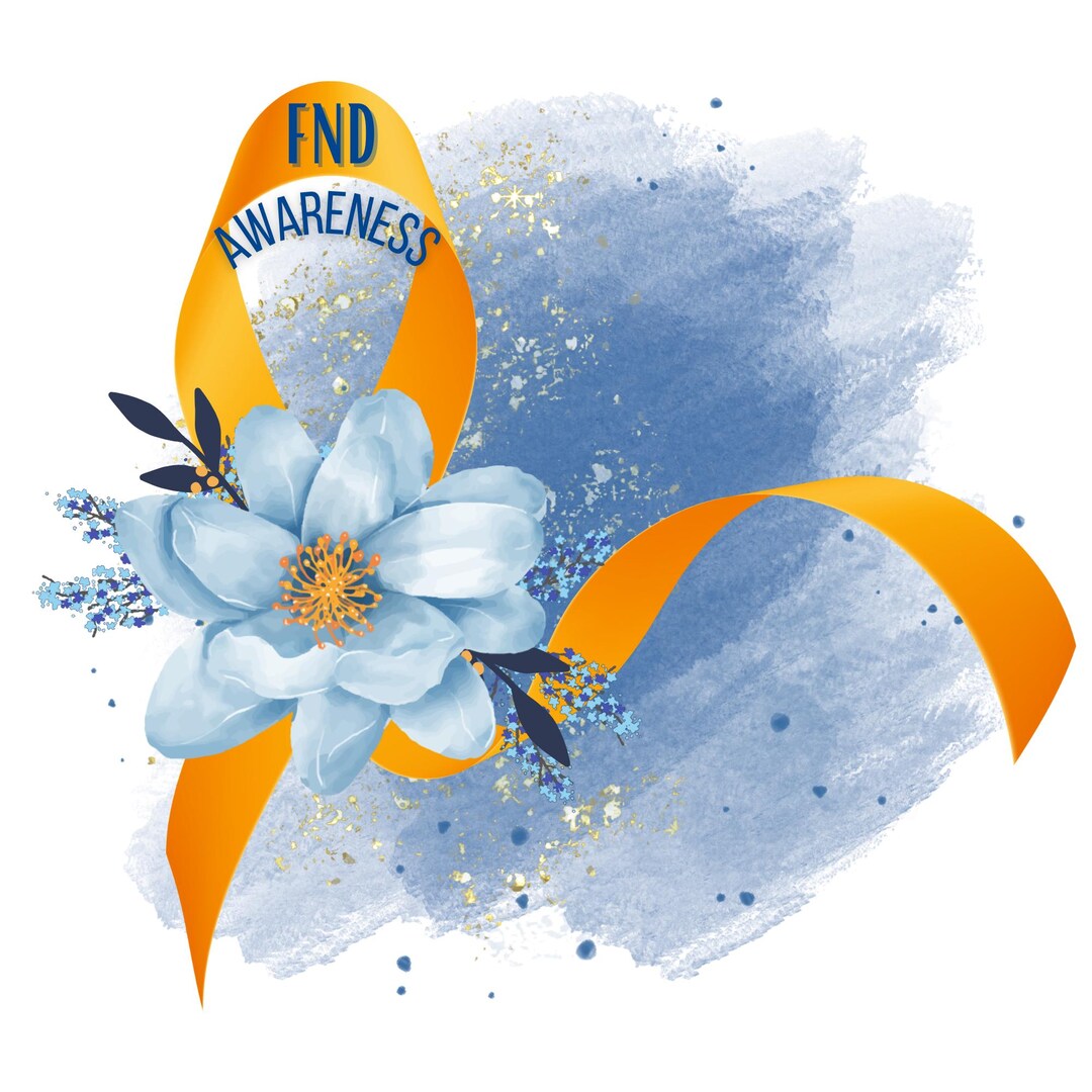 Functional Neurological Disorder (FND) Orange Awareness Ribbon Clipart ...