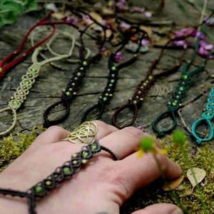 Macrame Ring Bracelets, Macrame Slave bracelets