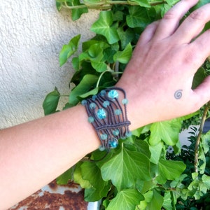 Glow in the Dark Macrame Cuff Bracelet - Etsy