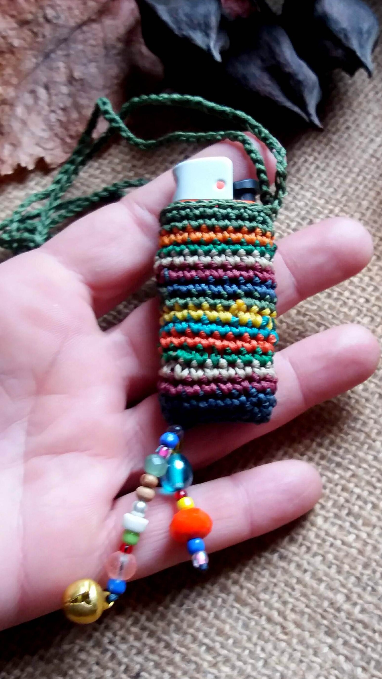 Crochet Lighter Holders in Many Colors Festival Accessories Etsy