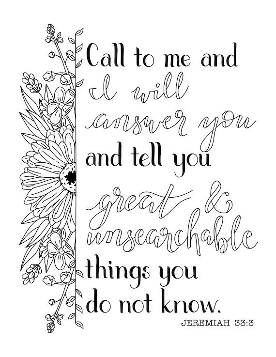 Jeremiah Coloring Pages