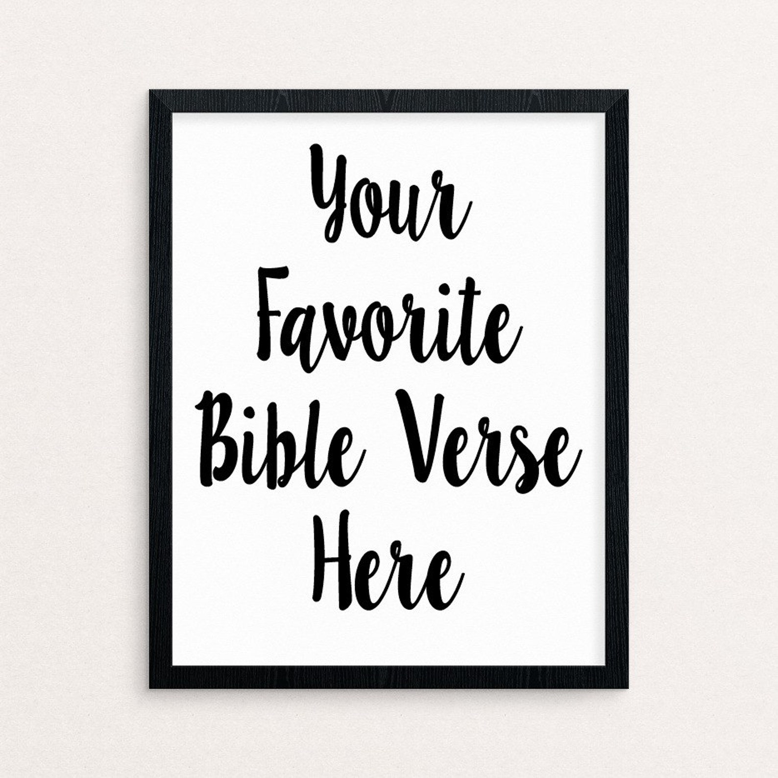 Custom Bible Verse Bible Verse Wall Art Bible Verse Print Etsy