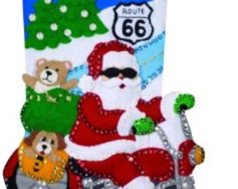 RECEIVE BY CHRISTMAS*** Completed 16in Route 66 Stocking