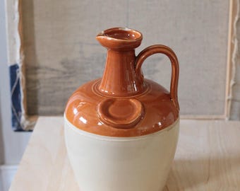 Vintage Stoneware Bottle, Ye Monks Whiskey, Edinburgh Scotland