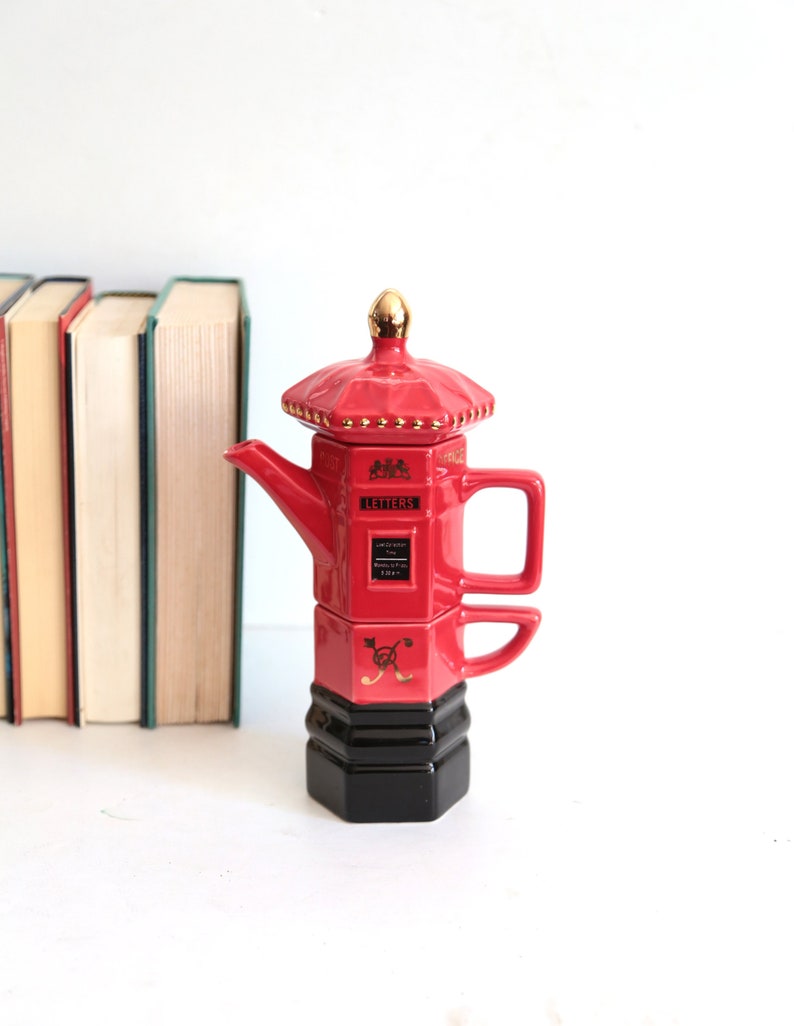 Vintage Teapot Set British Post Office Box London Pottery Etsy