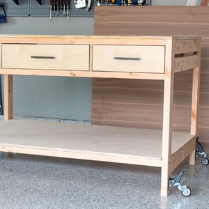 DIY Workbench with Storage - DIGITAL PDF Download