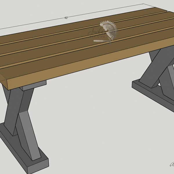 Upholstered X Bench Etsy