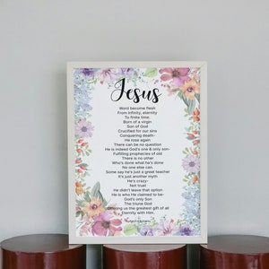 Jesus Easter Poem Christian, Original Christian Poetry, Easter Poetry Downloadable Print, Easter Poetry Christian Wall Art Poem Into Art