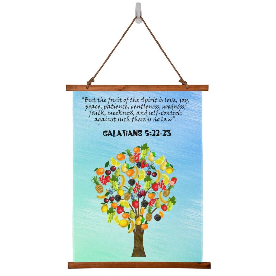 Fruit of the Spirit Wall Art Scriptural Bible Art Christianity Verse ...