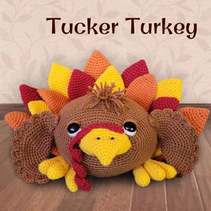 Crochet Turkey Pattern - Amigurumi - Turkey Toy - Stuffed Animal - Thanksgiving Decor - Fall Decor - Instant Download - PDF Pattern