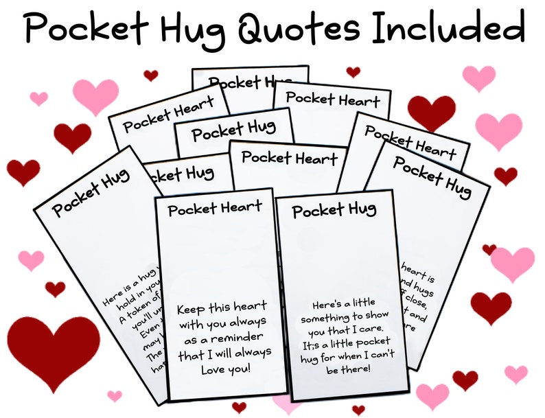 Pocket Hug Crochet Pattern Pocket Hug Quotes Included Pocket Heart Pattern Valentine's Day Crochet Pattern Anniversary Pattern image 2