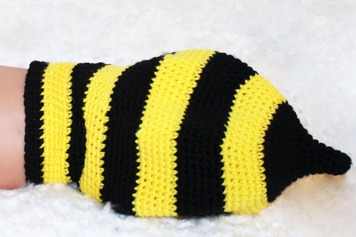Chapeau Et Couverture Nouveau-Né "Bourdon" (Bumblebee) Au Crochet - Jaune Et Noir - Accessoire Photo - Fait Main Aux USA