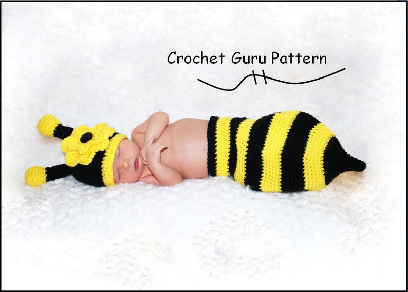 Crochet Pattern  Crochet Baby Hat  Diaper Cover Pattern  image 1