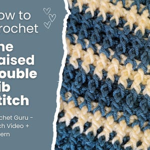 Raised Double Rib Crochet Pattern: Blanket & Scarf (PDF Download + Video Tutorial