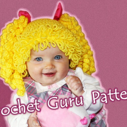 Crochet Pattern Cabbage Patch Hat 
