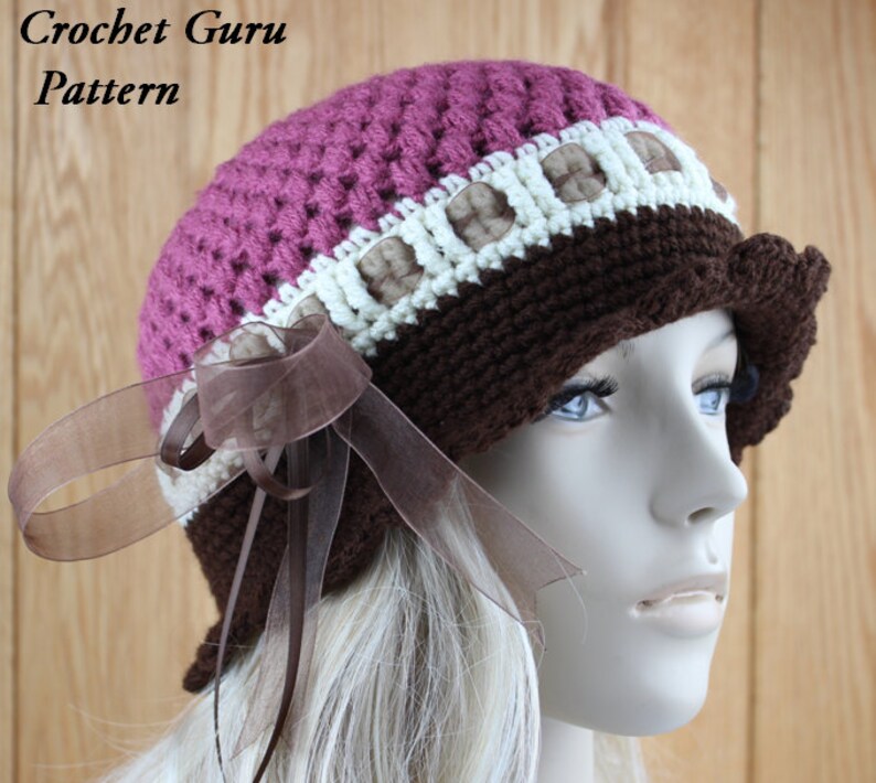 Crochet Hat Pattern Cloche Hat Crochet Pattern - Etsy