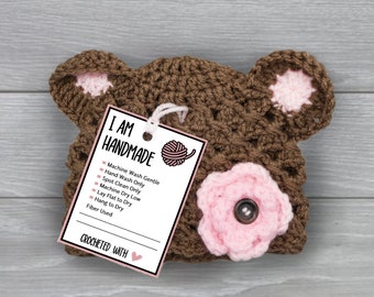 Printable Crochet Care Tags: Handmade Washing Instructions (PDF)