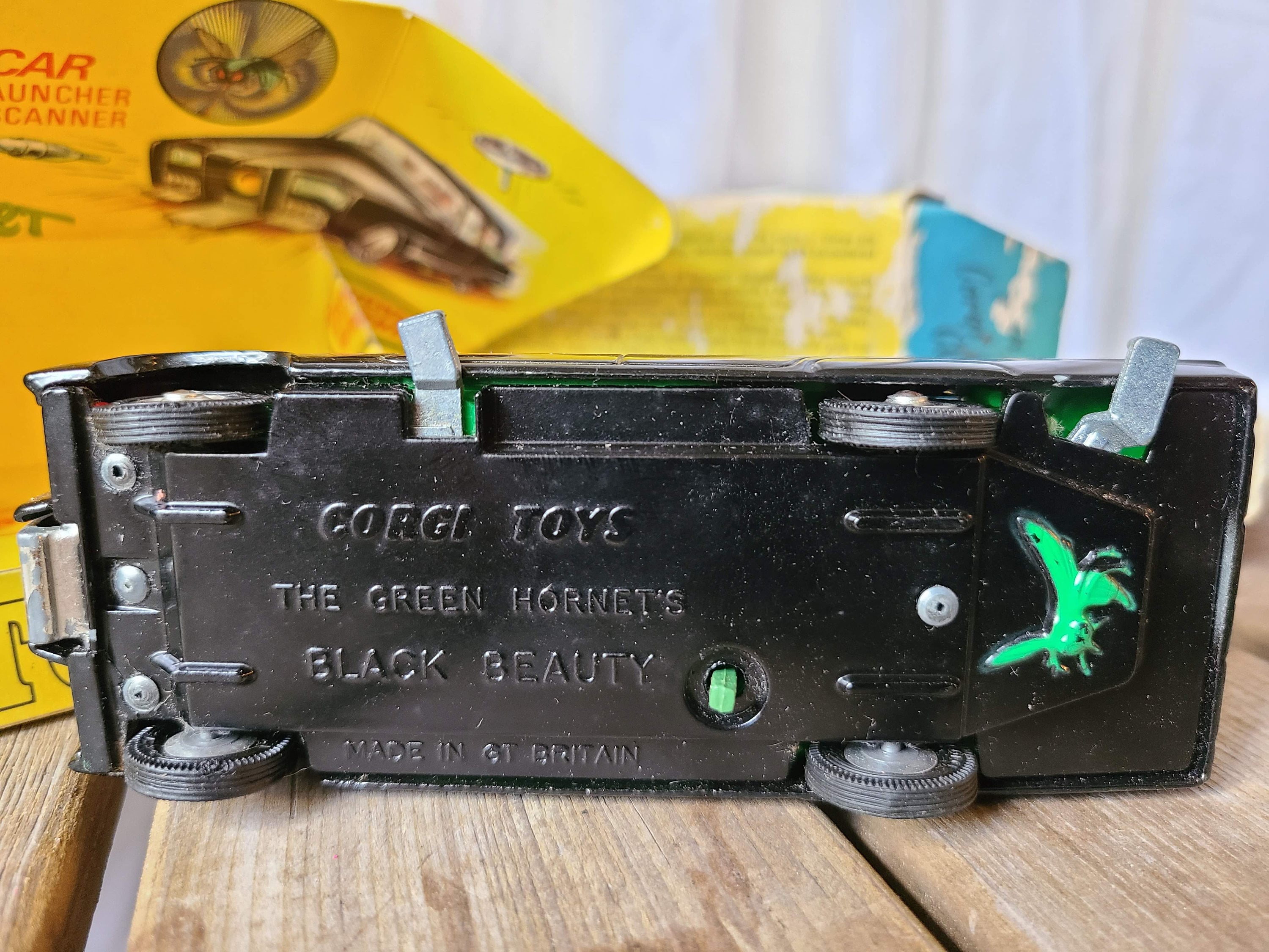 1966 Green Hornet Black Beauty Crime Fighting Car Die Cast Toy