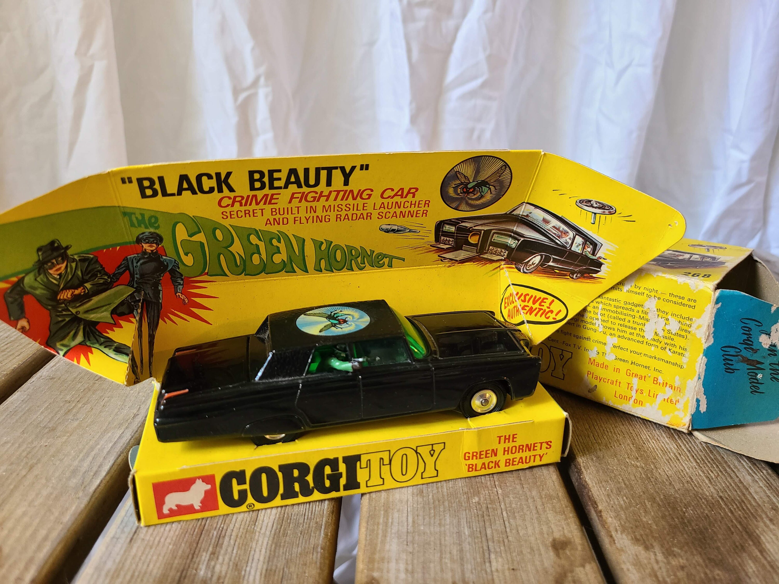 1966 Green Hornet Black Beauty Crime Fighting Car Die Cast 1966 Green Hornet Black Beauty Crime Fighting Car Die Cast