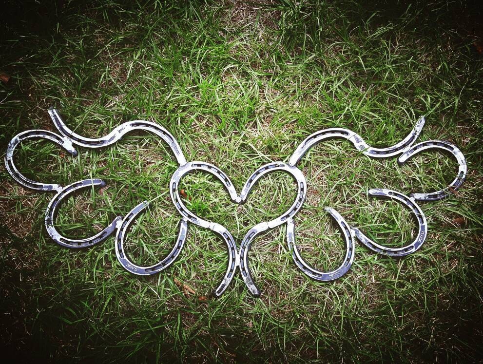 Horseshoe Angel wings Rustic Angel wing Decor Country rustic Etsy