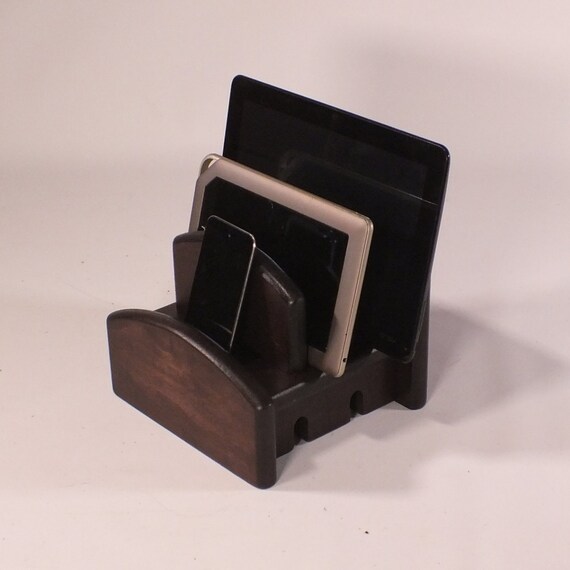 Charging Station Ca Twin Tech Bed Maple With Ebony Stain Etsy